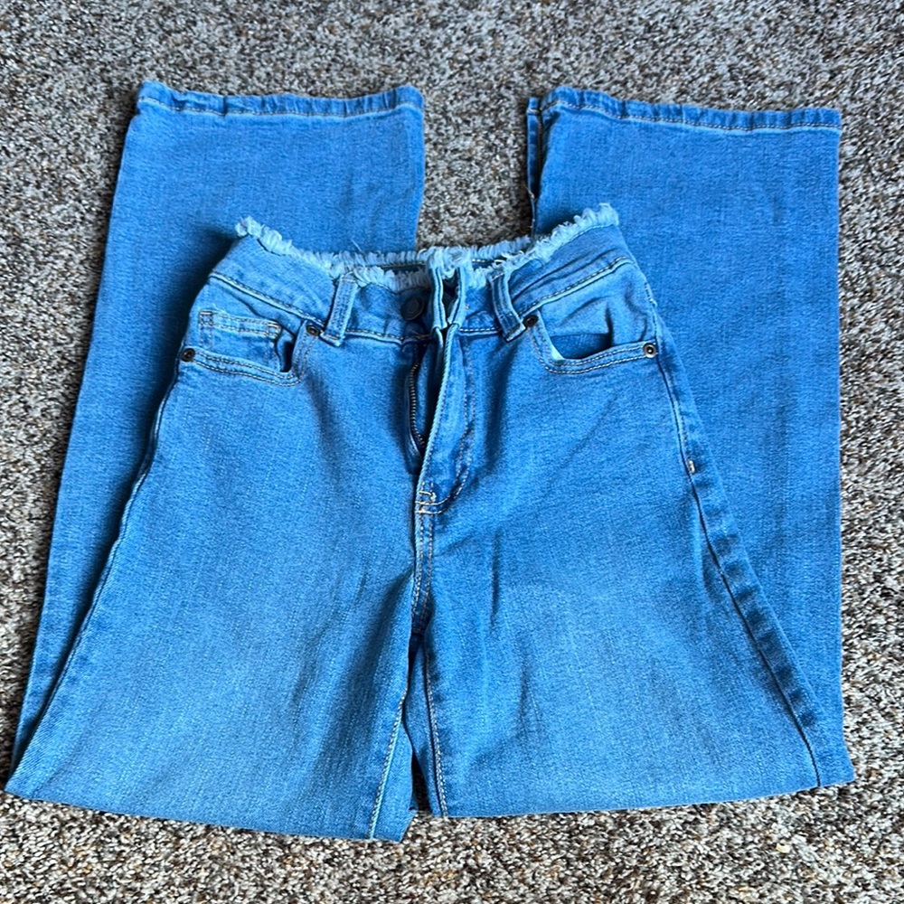 Maurices Blue Straight-Leg Jeans size 9 long